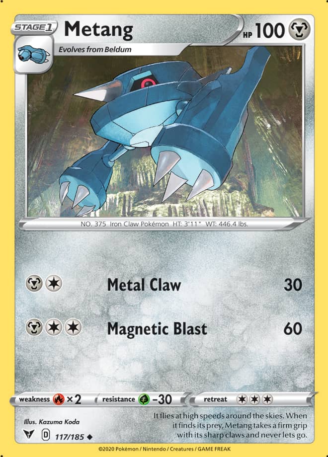 Metang #117/185 Uncommon - Vivid Voltage Pokemon card
