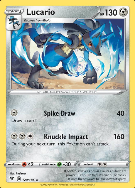 Pokemon Vivid Voltage Lucario #120