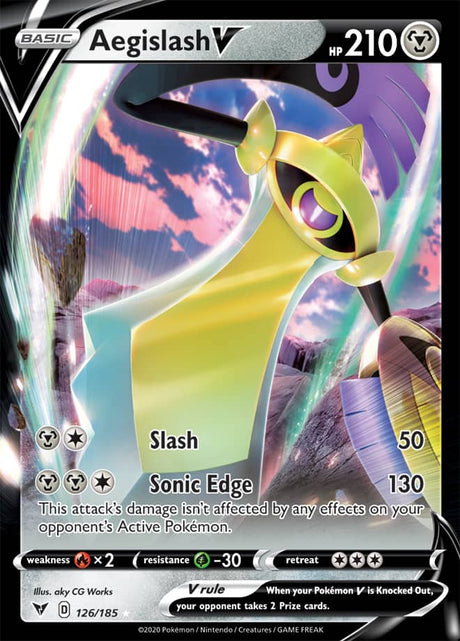 Pokemon Vivid Voltage Aegislash V #126