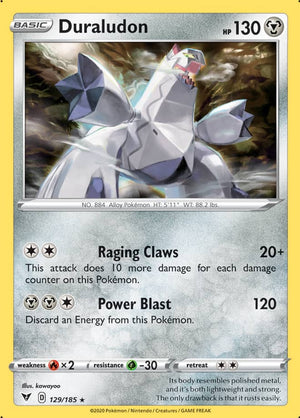 0129 Duraludon Holo Rare Vivid Voltage
