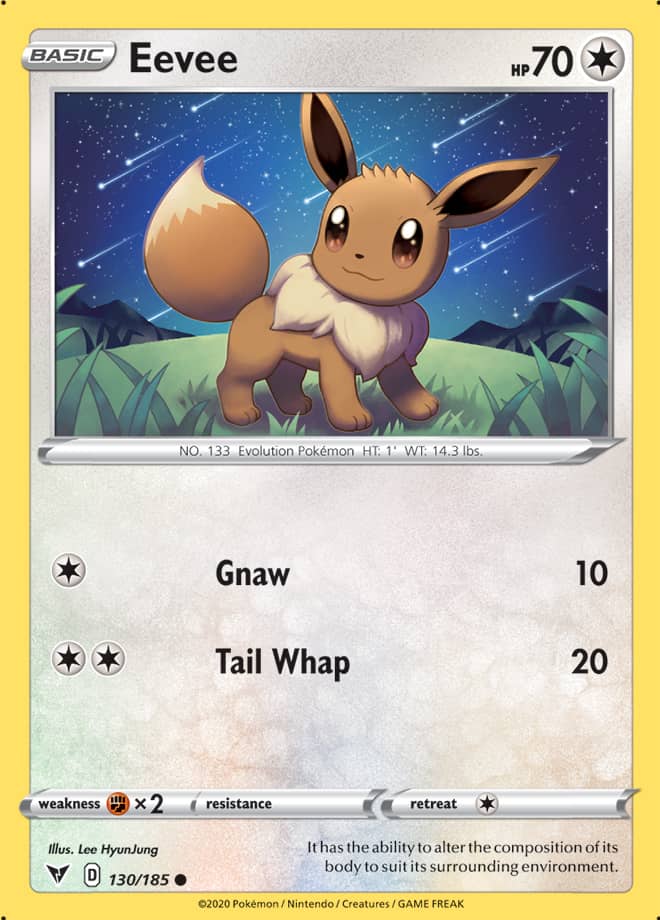 Pokemon Vivid Voltage Eevee #130