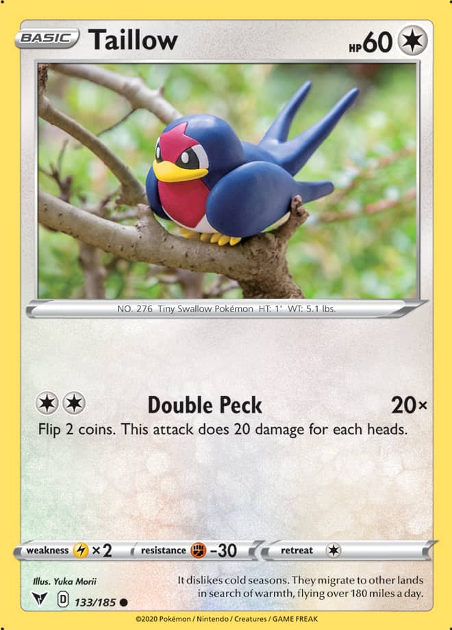 Pokemon Vivid Voltage Taillow #133
