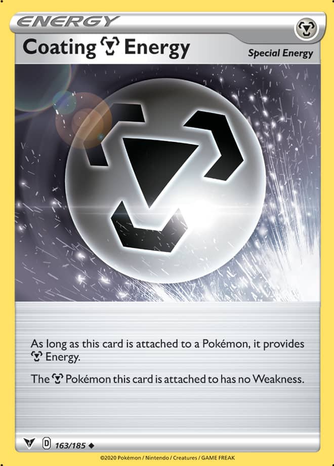 Coating Metal Energy #163/185 Uncommon - Vivid Voltage Pokemon card