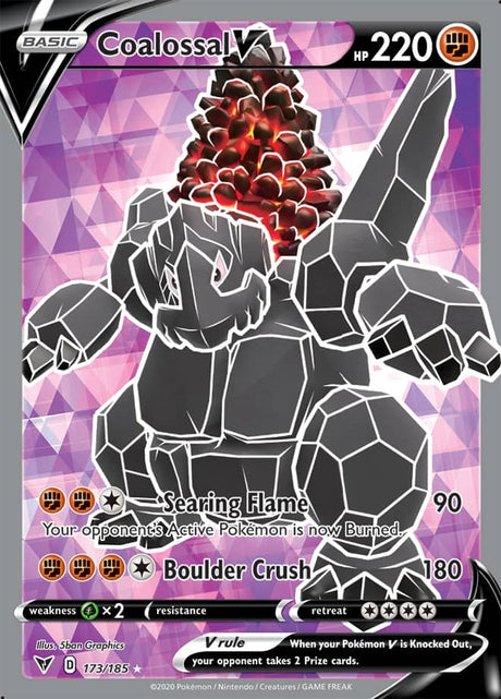 Pokemon Vivid Voltage Coalossal V #173