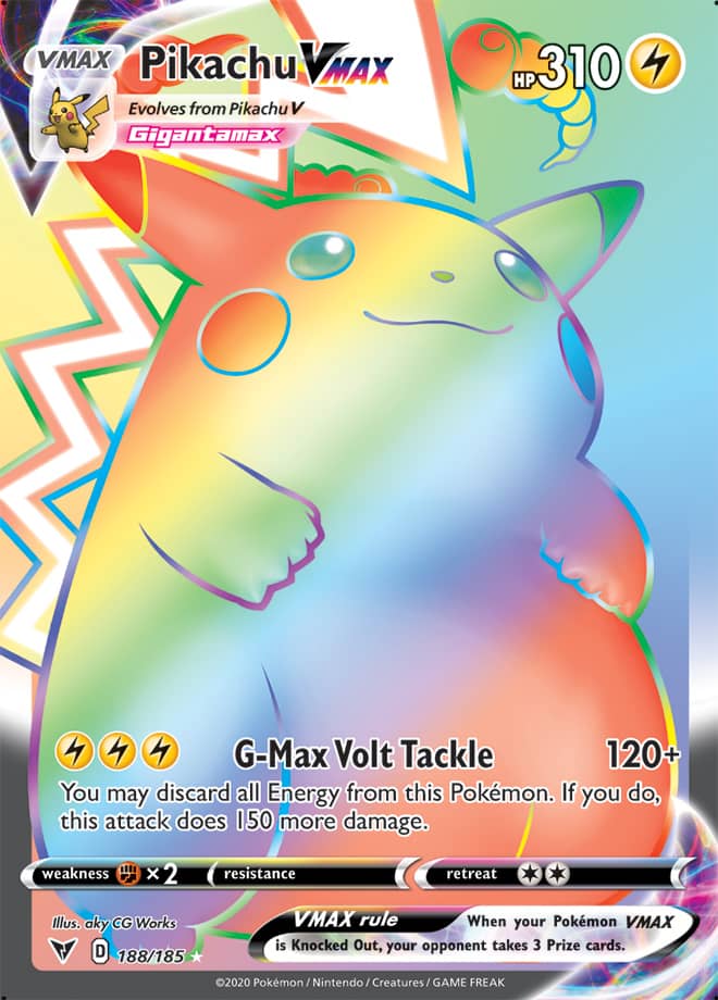 Pokemon Vivid Voltage Pikachu VMAX #188