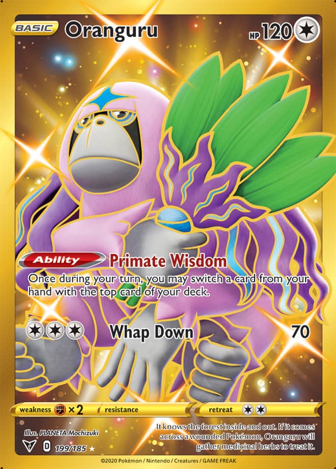 Oranguru #199/185 Secret Rare - Vivid Voltage Pokemon card